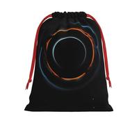Bolsa de franela con cordón y estampado de misteriosos agujeros negros cósmicos, bolsa de regalo para fiestas o cumpleaños