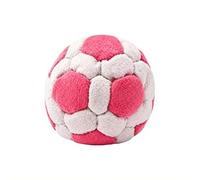 Bolsa de fútbol de 2.36 pulgadas, saco relleno de pellets, pelota de entrenamiento portátil para entrenamiento de pies y práctica de coordinación (rosa)