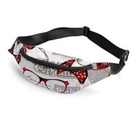 Bolsa de Gafas de Tacones Altos Pintalabios Life Is Colorful Rainbow Fanny Pack, riñonera Deportiva para niños Adultos para Hombres y Mujeres