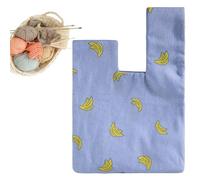 Bolsa de ganchillo | Bolsa de almacenamiento de para ganchillo y tejer, suministros de punto y ganchillo, organizador de Ravel para patrones de ganchillo, ganchos, agujas, madejas de