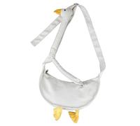 Bolsa de gansos - Bolso de lona de gansos, divertido bolso de lona de gansos | Bolso bandolera animal lindo, bolsa de tela de gansos de lona para viajes de niños y niñas, blanco, Se référer au