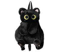 Bolsa De Gato Negro De 1 Pieza, Mochila De Peluche Linda, Mochila Creativa Y Divertida, Mochila para Niños, Accesorios De Ropa.