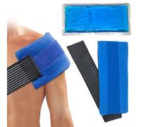 Bolsa de Gel Frio o Calor para Lesiones, 27x12cm Bolsa Hielo Lesiones Incluye 1 Funda de Tela con Banda de Compresión Reutilizables Gel Frio para Lesiones Se Adapta a Cualquier Parte del Cuerpo