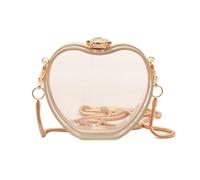 Bolsa de gelatina transparente para mujer, bolsa de hombro pequeña, resistente al agua, bolsa cruzada para viajes y uso diario, estuche de papelería, Estilo 04, One Size
