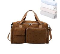 Bolsa de gimnasia, amplia capacidad deportiva con zapatos comparativos, viajes Duffel para mujeres y niñas, ligero portátil de entrenamiento para fitness y viajes de fin de semana, 18,9 x 9,45 x 10,63