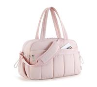 Bolsa de Gimnasia de Kobona Sports para Mujeres Bolsas de Viaje de Lona Rosa con Zapatos Compartimento y Bolsillo húmedo Gran Capacidad portátil liviano impermeabilizante Bolso de la cabaña