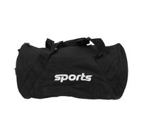Bolsa de Gimnasia Deportiva Cilindro de Color Negro Cilíndrico a Prueba de Lluvia con Equipaje de Bolso de Bolso de Lona para Viajes de Viaje de Negocios o Sesiones de Gimnasia