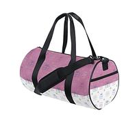 Bolsa de Gimnasio Bolsa de Lona Deportiva Bolsa de Fin de Semana Regalos de Mano Lunares Rosados Invierno Primavera Año Nuevo Bolsa de Entrenamiento de Viaje Mochila de Hombro para Mujeres y Hombres