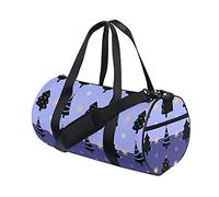 Bolsa de Gimnasio Bolsa de Lona Deportiva Bolsa de Fin de Semana Tote Floral Flores Árbol Navidad Invierno Año Nuevo Púrpura Bolsa de Entrenamiento de Viaje Mochila de Hombro para Mujeres y Hombres