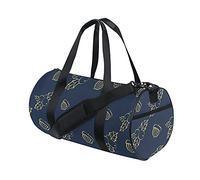 Bolsa de gimnasio Bolsa de lona deportiva Bolsa de fin de semana Tote Lunares a rayas doradas negras Navidad Año nuevo Bolsa de entrenamiento de viaje de invierno Mochila de hombro para mujeres y homb