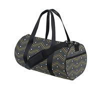 Bolsa de gimnasio Bolsa de lona deportiva Bolsa de fin de semana Tote Lunares a rayas doradas negras Navidad Año nuevo Bolsa de entrenamiento de viaje de invierno Mochila de hombro para mujeres y homb