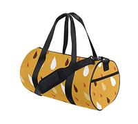 Bolsa de Gimnasio Bolsa de Lona Deportiva Bolsa de Fin de Semana Tote Lunares Naranja Otoño Rayas Geométricas Bolsa de Entrenamiento de Viaje Vintage Mochila de Hombro para Mujeres y Hombres