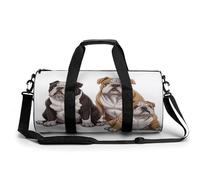 Bolsa de Gimnasio, Bolsa de Lona para Hombres y Mujeres, con Estampado de Bulldog inglés, artículos personales para Hacer Ejercicio, Bolsa de Gimnasio Ligera para Viajes, Deportes y Fitness.