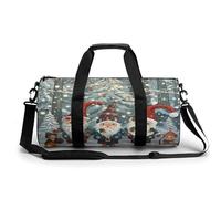 Bolsa de Gimnasio, Bolsa de Lona para Hombres y Mujeres, con Estampado de gnomos navideños de Invierno, artículos personales para Hacer Ejercicio, Bolsa de Gimnasio Ligera para Viajes, Deportes y fit