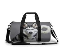 Bolsa de Gimnasio, Bolsa de Lona para Hombres y Mujeres, con Estampado de Perro Husky, artículos personales para Hacer Ejercicio, Bolsa de Gimnasio Ligera para Viajes, Deportes y Fitness.