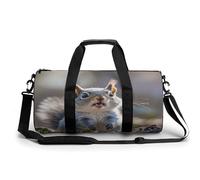 Bolsa de Gimnasio, Bolsa de Lona para Hombres y Mujeres, Divertida y Linda Ardilla con Estampado, artículos personales para Hacer Ejercicio, Bolsa de Gimnasio Ligera para Viajes, Deportes y Fitness.