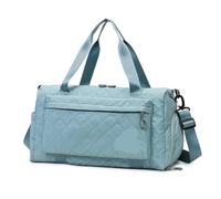 Bolsa de Gimnasio Bolsa de Lona Viaje con Bolsillo Frontal for Mujer, Bolso Gimnasio, Bolsos Hombro for Llevar en Fin Semana, Equipaje Mano Impermeable, Bolsa Cabina Aeropuerto(Blue)