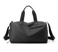 Bolsa de Gimnasio Bolsa de Viaje Tela Oxford Gran Capacidad, Bolsa Equipaje Impermeable for Vacaciones y Ocio, Sencilla(Black)
