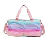 Bolsa de Gimnasio Colorida for Mujer, Bolsas Viaje for Fitness for Zapatos, Bolsa Deportiva Hombro al Aire Libre, Bolsos húmedos Secos Diarios(Pink)