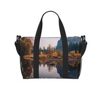 Bolsa de gimnasio con diseño de astronauta en el espacio para hombres y mujeres, bolsa de viaje con compartimento para zapatos, bolsas de entrenamiento, Parque Nacional de Yosemite, Talla única, Bolsa