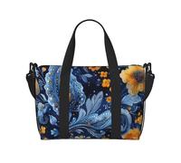 Bolsa de gimnasio con diseño de calavera de color para hombres y mujeres, bolsa de viaje con compartimento para zapatos, bolsas de entrenamiento, Modelo Azul, Talla única, Bolsa de viaje