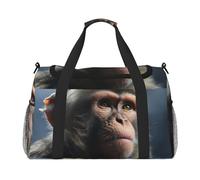 Bolsa de gimnasio con diseño de mariposas moradas para hombres y mujeres, bolsa de noche con compartimento para zapatos, bolsas de viaje y entrenamiento, mono, Talla única, Bolsa de viaje