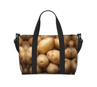 Bolsa de gimnasio con estampado de patatas, bolsa cruzada para fin de semana, ideal para viajes de negocios