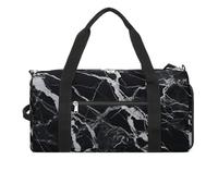 Bolsa de gimnasio de mármol blanco y negro para hombres y mujeres, bolsa de gimnasio impermeable, bolsa de lona grande para viajes y entrenamiento