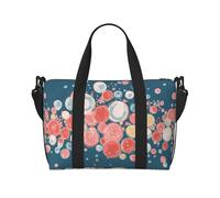 Bolsa de gimnasio estampada con burbujas de oxígeno, bolsa cruzada de fin de semana, bolsa de viaje, adecuada para viajes de negocios