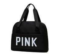 Bolsa de gimnasio extendida bolsa de viaje de gran capacidad ligera seca separación húmeda deportes bolsa de yoga conjuntos de barra de tracción bolsa de cosméticos, Negro -