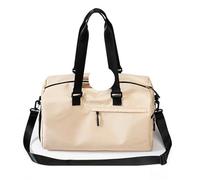 Bolsa de Gimnasio for Hombre, Mochila Deportiva con separación en seco y húmedo, Bolsa Lona Ligera for natación Corta, Viaje portátil Gran Capacidad, 2 uds para Viajes(Khaki)