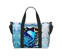 Bolsa de gimnasio grande de 16 pulgadas, ligera, para viajes, deportes, hospital, Black, Talla única