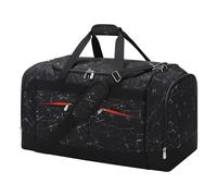 Bolsa de gimnasio grande para hombre, bolsa de lona grande con parte inferior dura con compartimento para zapatos para deportes/viajes, mármol, Bolsa de transporte grande