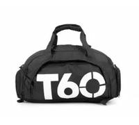 Bolsa de gimnasio impermeable bolsa de fitness deporte hombres mujeres bolsa de fitness al aire libre bolsas portátiles ultraligero yoga deportes mochila de viaje grande, blanco y negro