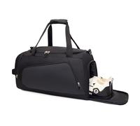 Bolsa de gimnasio impermeable con compartimento para zapatos y humedad para hombres y mujeres, bolsas deportivas para entrenamiento, fitness, viajes, Negro -, 20"L x 11"W x 11"H, Moda