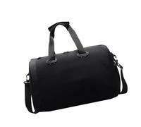 Bolsa de gimnasio impermeable de moda con compartimento seco y húmedo, espaciosa para deportes, natación, negocios, viajes, práctica tela Oxford, impermeable, gimnasio, Black, Mass Beauty