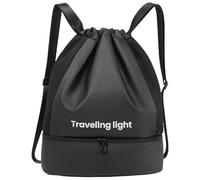 Bolsa de gimnasio, mochila deportiva, bolsa de playa, con ventilación ajustable de 13,39 x 7,87 x 17,72 pulgadas, impermeable y resistente, ideal para pantalones cortos, yoga, equipaje y