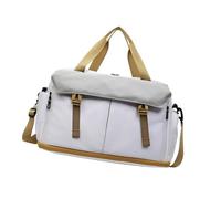 Bolsa de gimnasio Oxford de gran capacidad, resistente al agua, para fitness, viajes, trabajo, viajes, viajes, viajes, viajes, bolsa de hombro ligera, beige, Mass Beauty