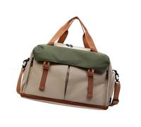 Bolsa de gimnasio Oxford de gran capacidad, resistente al agua, para fitness, viajes, trabajo, viajes, viajes, viajes, viajes, bolsa de hombro ligera, Khaki, Mass Beauty