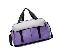 Bolsa de gimnasio Oxford de gran capacidad, resistente al agua, para fitness, viajes, trabajo, viajes, viajes, viajes, viajes, bolsa de hombro ligera, Purple, Mass Beauty