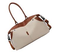 Bolsa de gimnasio para entrenamiento nocturno, gran capacidad, viajes, fines de semana, lona, fitness, para mujer, hombre, gimnasio, gran capacidad, viajes, entrenamiento, fitness para mujer, Brown