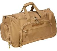 Bolsa de gimnasio para mujeres y hombres, táctica, militar, fin de semana, viajes, entrenamiento, ligera, impermeable, bolsillo para zapatos, Beige Bronceado