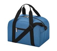 Bolsa de gimnasio pequeña de 30,5 cm, ligera, para viajes nocturnos, 30 x 20 x 20 cm, color azul vivo