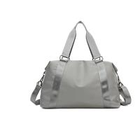 Bolsa de gimnasio plegable, impermeable, bolsa de fitness, bandolera, portátil, bolsa de entrenamiento, bolsa deportiva para viajes al aire libre, bolsa deportiva, S Gris