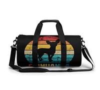 Bolsa de gimnasio portátil con diseño de perro chihuahua vintage para mujeres y hombres, bolsa de viaje para deportes, bolsa de gimnasio divertida bolsa de yoga