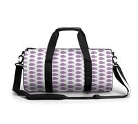 Bolsa de gimnasio portátil de erizo púrpura para mujeres y hombres, bolsa de viaje para deportes, bolsa de gimnasio divertida bolsa de yoga