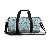 Bolsa de gimnasio portátil de esquí de pingüino de Navidad para mujeres y hombres, bolsa de viaje para deportes, bolsa de gimnasio divertida bolsa de yoga