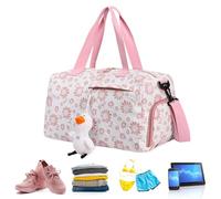 Bolsa de gimnasio seca y húmeda, bolsa de deporte con bonito colgante, compartimento para zapatos para entusiastas de la natación, toallas, ropa, paraguas, Pink, Refer to description, Unisex