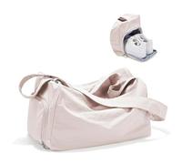 Bolsa De Gimnasio Sports Fitness Bag Female Wet and Dry Separation Training Swimming Large Capacity Lightweight Short-Distance Travel para Viajar(Pink)