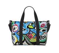 Bolsa de gimnasio Wild Goose by The Bridge para hombres y mujeres, bolsa de viaje con compartimento para zapatos, bolsas de entrenamiento, Dibujo de graffiti, Talla única, Bolsa de viaje